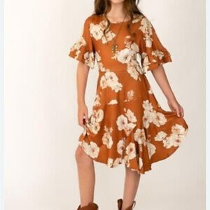 New Mia Joy Girls Dress Floral Fall Ruffle Emilia Summer Sprint